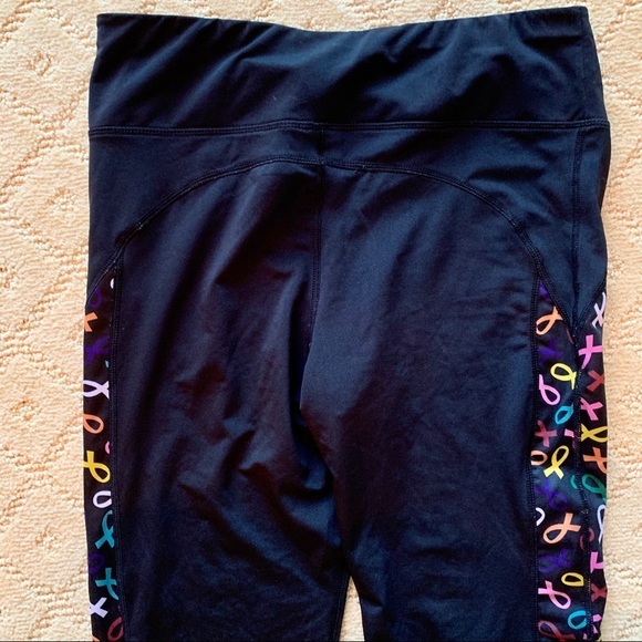 MCCC Sportswear Live For Life‎ Breast Cancer Awareness Workout Capris M - Picture 7 of 7